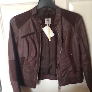 Leather and suede jacket